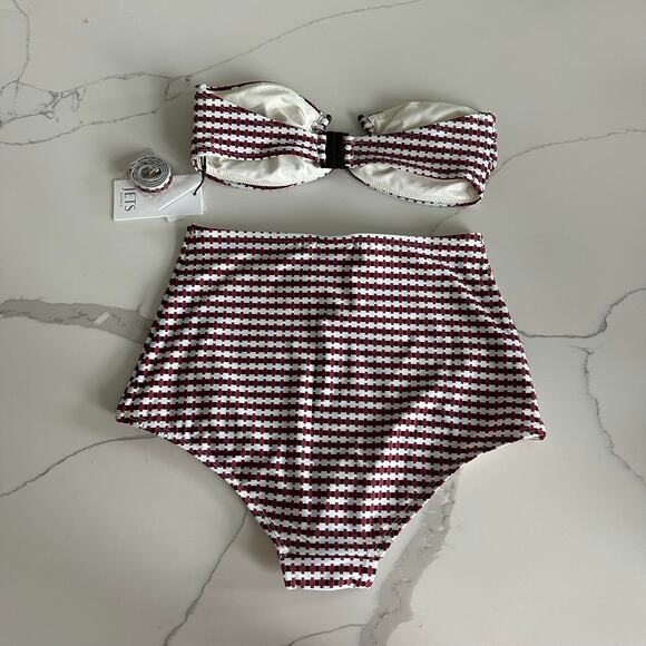 Jets Zarla Geo High Waist Boyleg and  Bandeau set  US 4 New - Picture 8 of 8